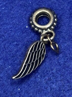 Pandora Silver Angel Wing Charm Pendant - Women Jewelry
